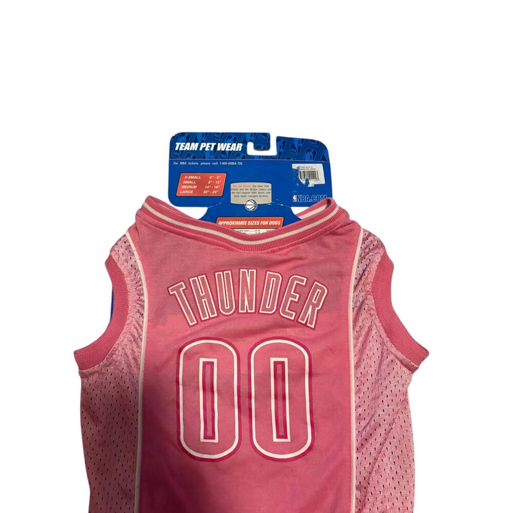 NBA Team Pet Wear Pink Size L Oklahoma Thunder